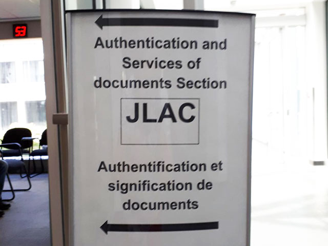 What is JLAC and what does it have to do with a Canadian apostille?